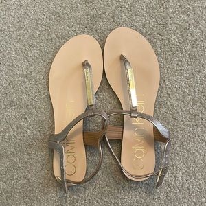 Gold sandals